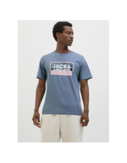T-shirt logan summer print bleu homme - Jack & Jones