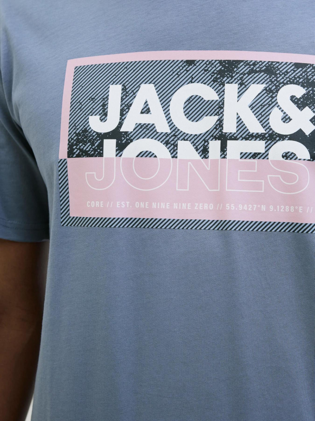 T-shirt logan summer print bleu homme - Jack & Jones