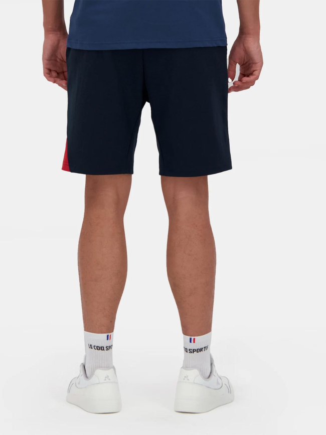 Short de sport tricolore bleu marine homme - Le Coq Sportif