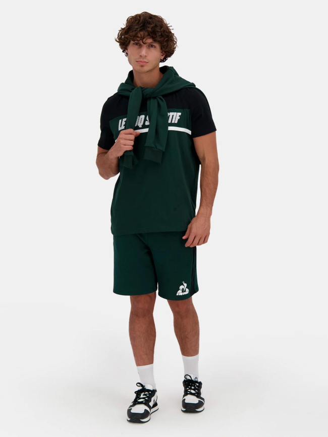 Short molleton contemporain vert homme - Le Coq Sportif