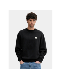 Sweat badge terry noir homme - Calvin Klein Jeans