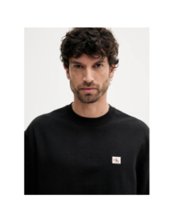 Sweat badge terry noir homme - Calvin Klein Jeans