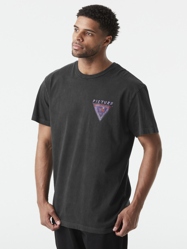 T-shirt à manches courtes chilanko noir homme - Picture