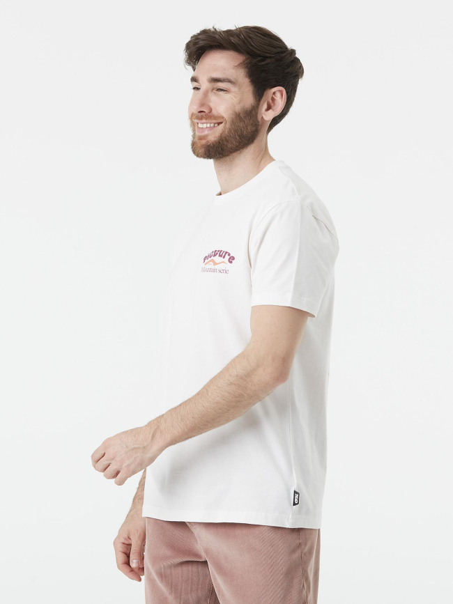 T-shirt dolomite natural blanc homme - Picture