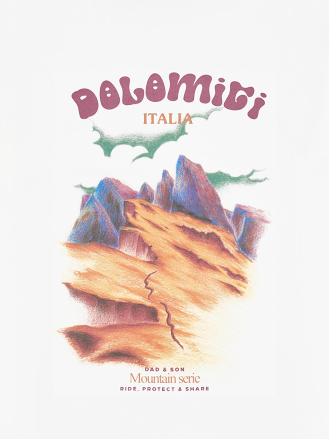 T-shirt dolomite natural blanc homme - Picture