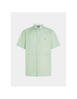 Chemise en lin pigment dyed solid vert homme - Tommy Hilfiger