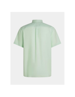 Chemise en lin pigment dyed solid vert homme - Tommy Hilfiger
