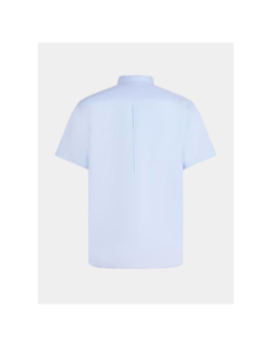 Chemise manches courtes flex poplin bleu homme - Tommy Hilfiger