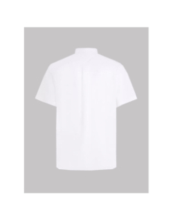 Chemise manches courtes flex poplin blanc homme - Tommy Hilfiger