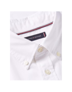 Chemise manches courtes flex poplin blanc homme - Tommy Hilfiger