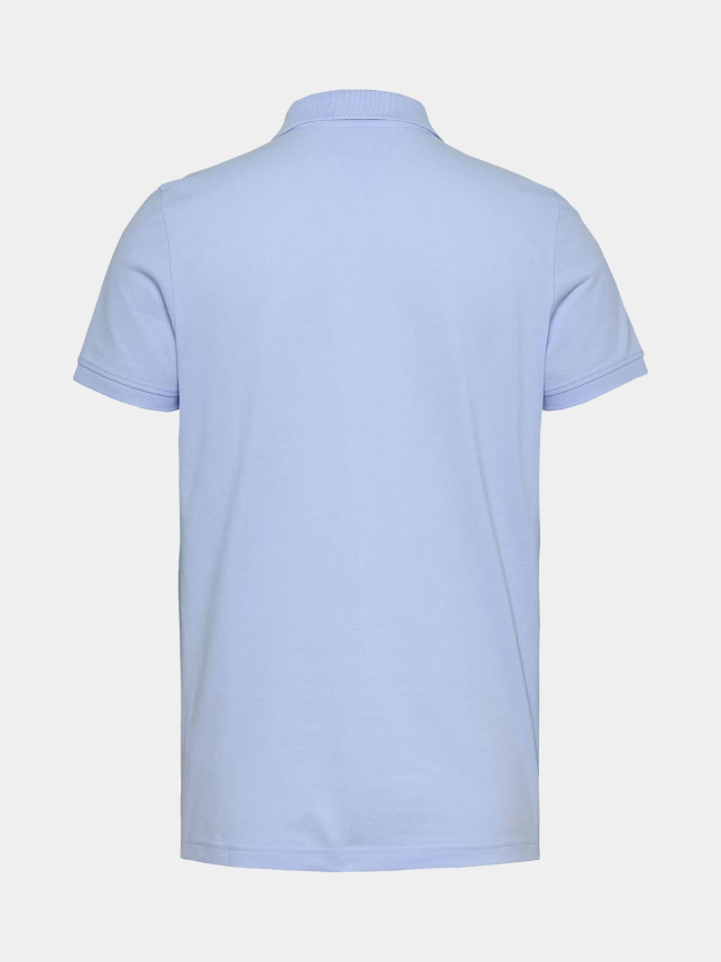 Polo slim placket bleu clair homme - Tommy Jeans