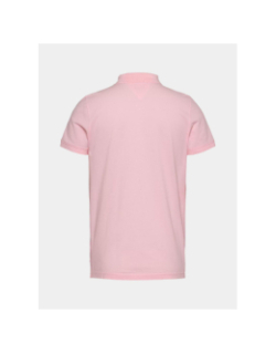 Polo slim placket rose homme - Tommy Jeans