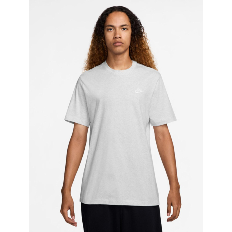 T-shirt nsw club chiné gris clair homme - Nike