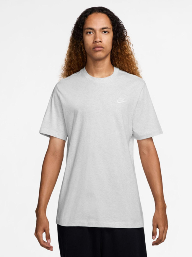 T-shirt nsw club chiné gris clair homme - Nike