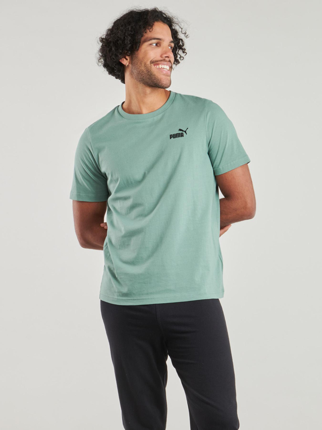 T-shirt essentials small logo no.1 vert homme - Puma