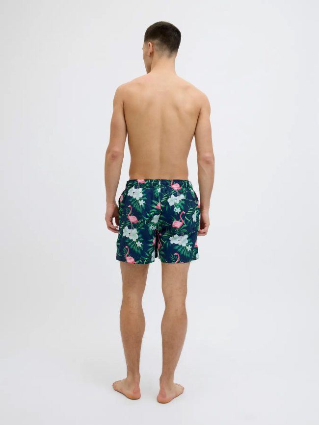 Short de bain à fleurs maui novelty bleu vert homme - Jack & Jones