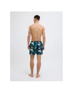 Short de bain à fleurs maui novelty bleu vert homme - Jack & Jones