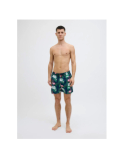 Short de bain à fleurs maui novelty bleu vert homme - Jack & Jones