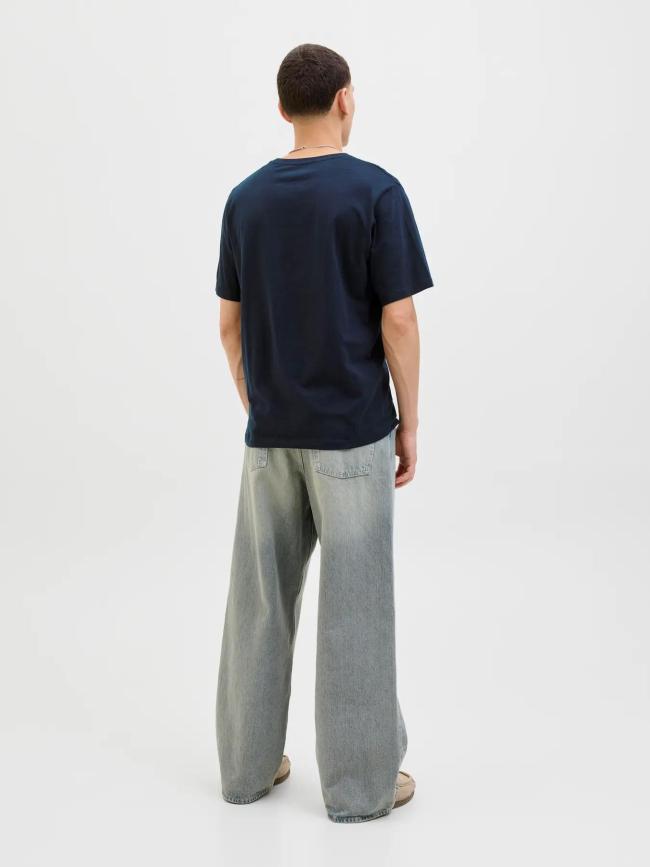 T-shirt logoté authantic bleu marine homme - Jack & Jones