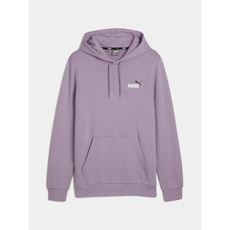 Sweat à capuche essential logo violet homme - Puma