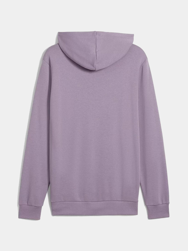 Sweat à capuche essential logo violet homme - Puma