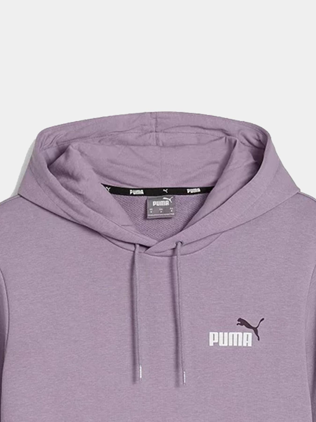 Sweat à capuche essential logo violet homme - Puma