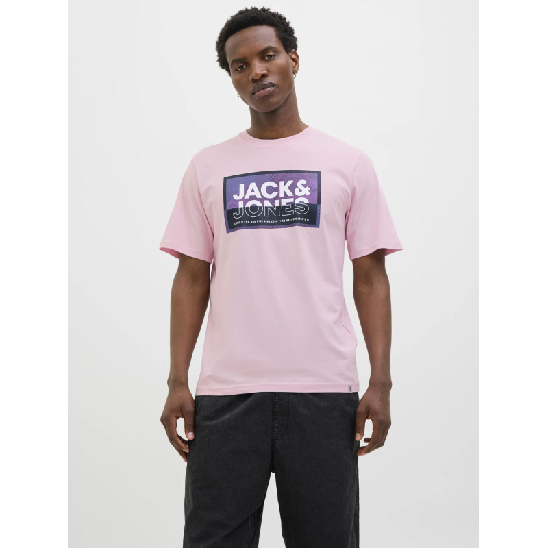 T-shirt logan summer print rose homme - Jack & Jones