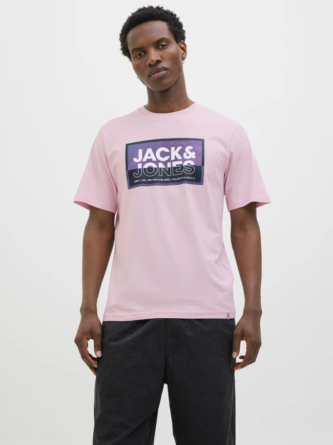 T-shirt logan summer print rose homme - Jack & Jones