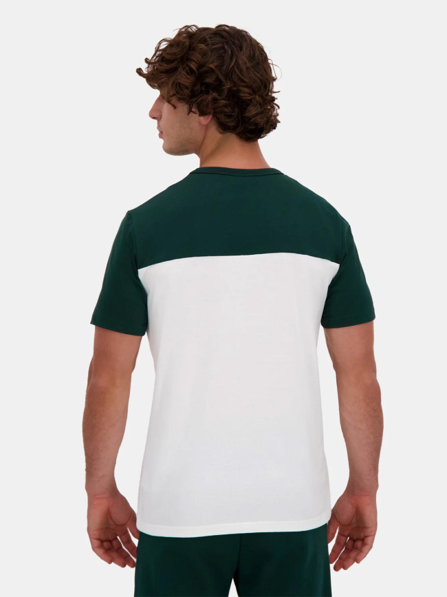 T-shirt contemporain blanc vert homme - Le Coq Sportif