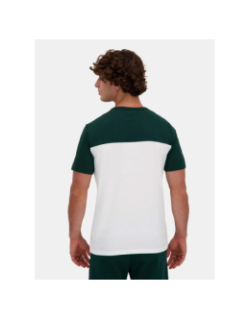 T-shirt contemporain blanc vert homme - Le Coq Sportif