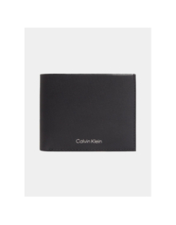 Portefeuille 2 volets en cuir anti-rfid noir homme - Calvin Klein