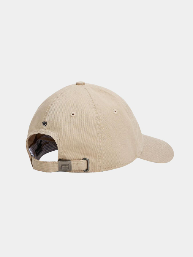 Casquette logo drapeau brodé beige homme - Tommy Hilfiger