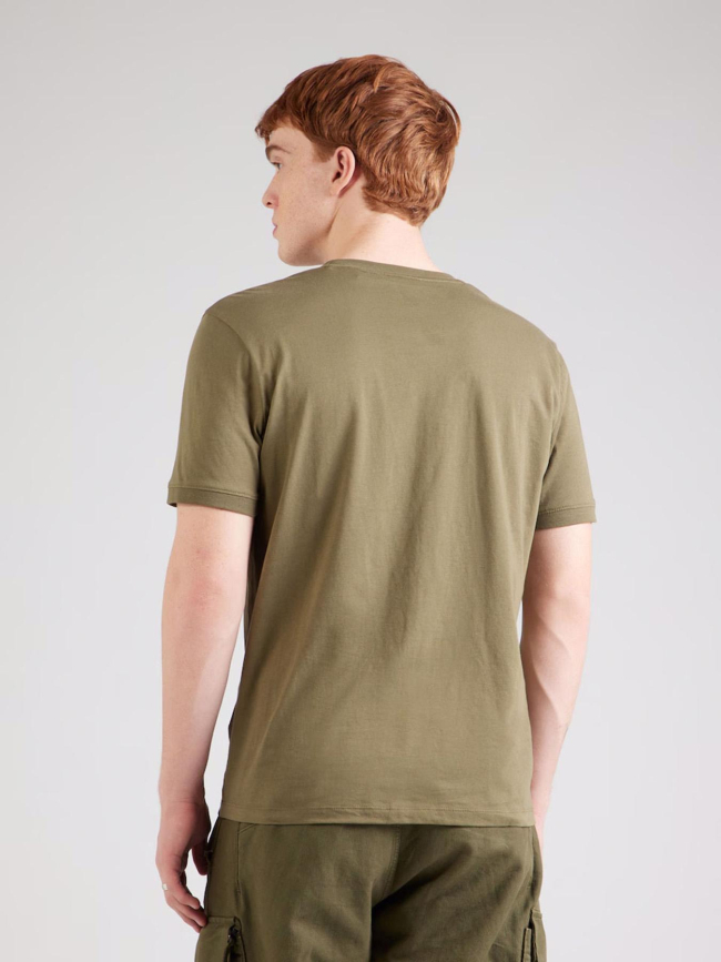 T-shirt manches courtes à étiquette logotée marron homme - Hugo