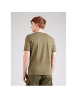 T-shirt manches courtes à étiquette logotée marron homme - Hugo