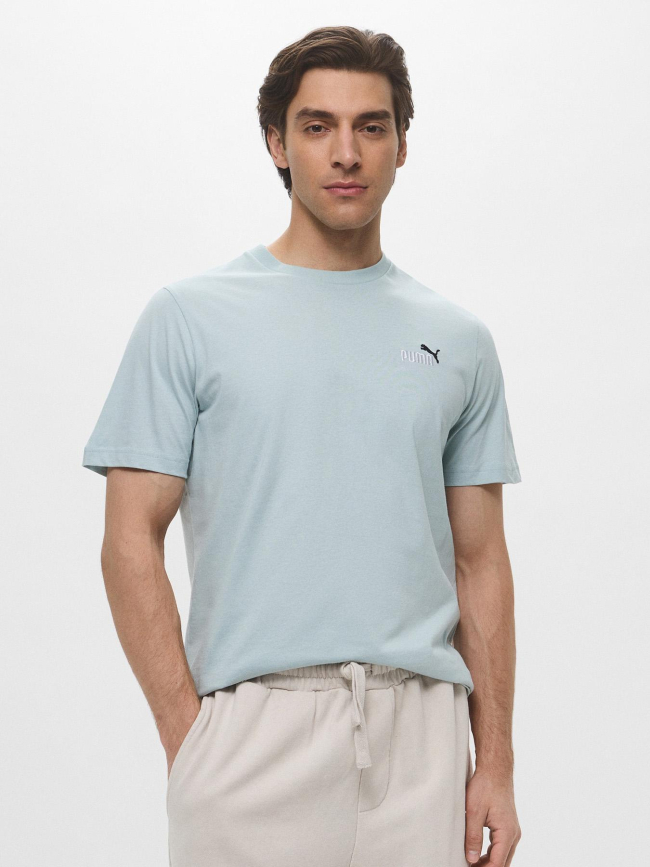 T-shirt essential color petit logo bleu homme - Puma