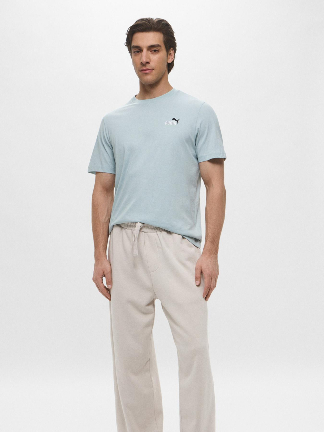 T-shirt essential color petit logo bleu homme - Puma
