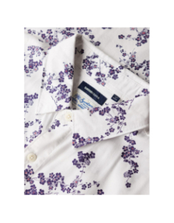 Chemise vintage hawaiian optic blanc homme - Superdry