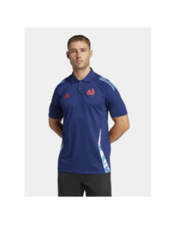 Polo d'entrainement france rugby bleu marine homme - Adidas