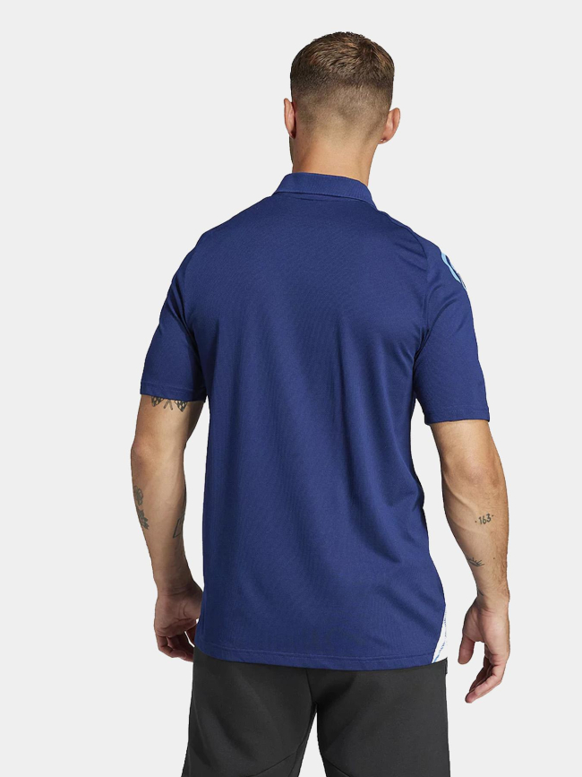 Polo d'entrainement france rugby bleu marine homme - Adidas