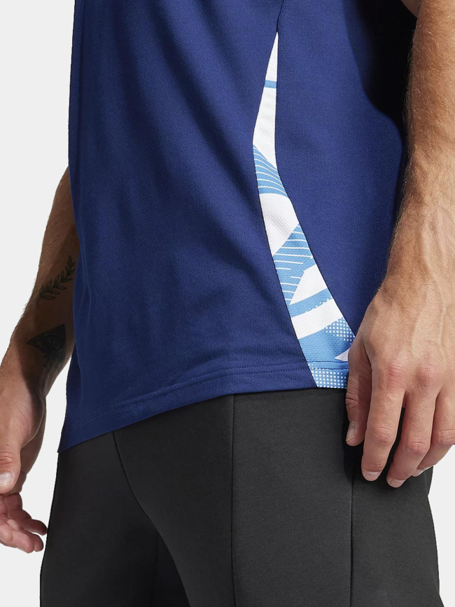 Polo d'entrainement france rugby bleu marine homme - Adidas