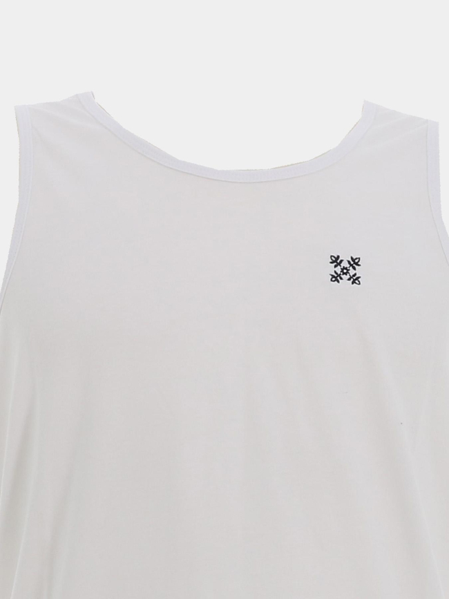 Débardeur uni logo brodé tarcel blanc homme - Oxbow
