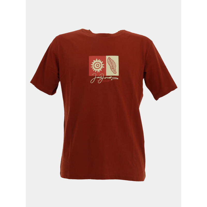 T-shirt canggu orange homme - Jack & Jones