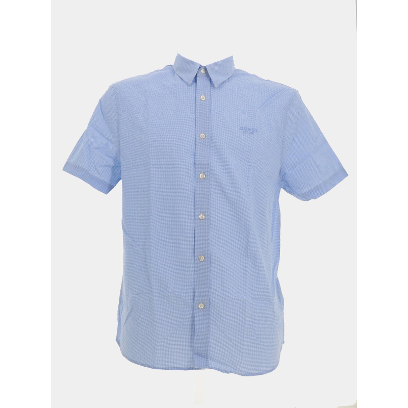 Chemise seersucker bleu homme - Guess