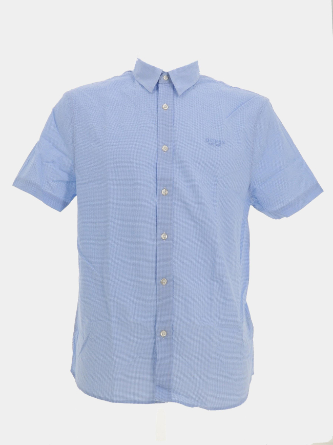 Chemise seersucker bleu homme - Guess