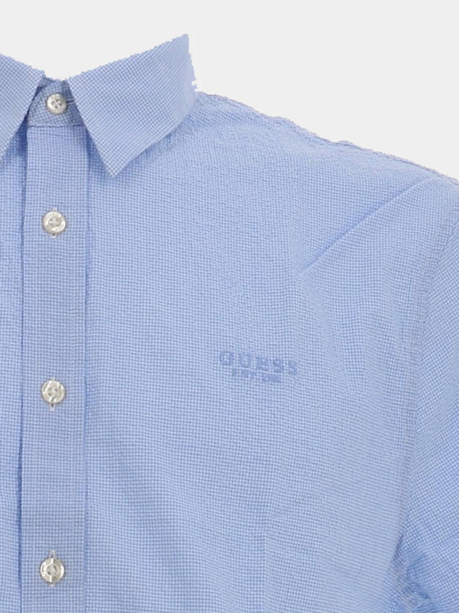Chemise seersucker bleu homme - Guess