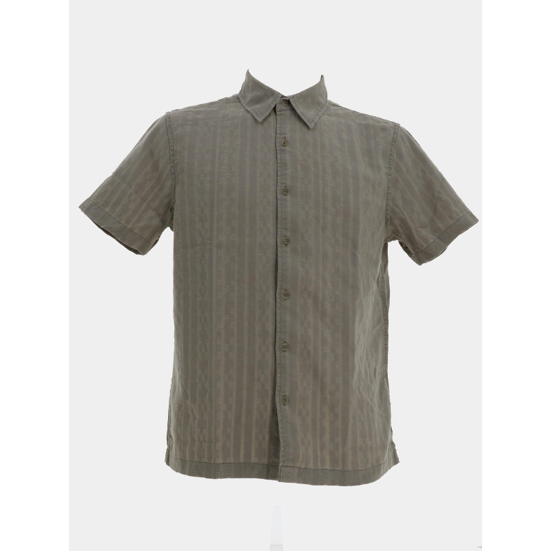 Chemise wimbley dobby kaki homme - Guess