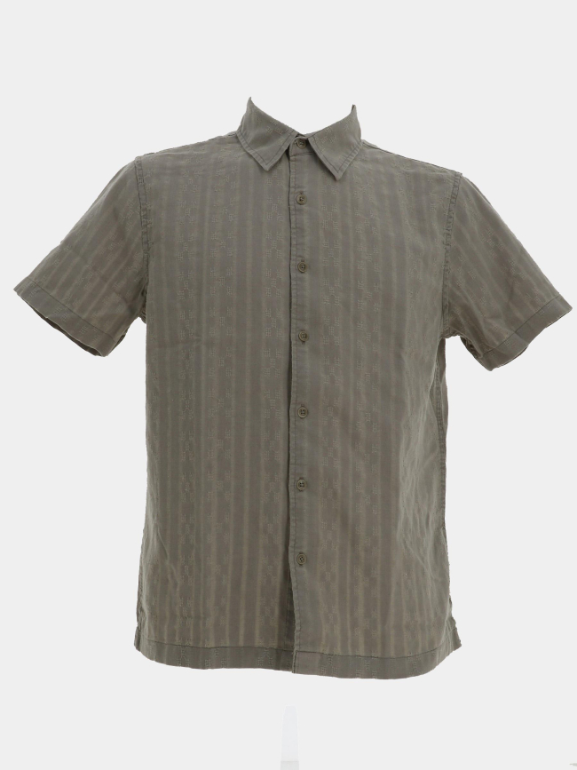 Chemise wimbley dobby kaki homme - Guess