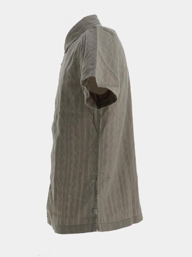 Chemise wimbley dobby kaki homme - Guess