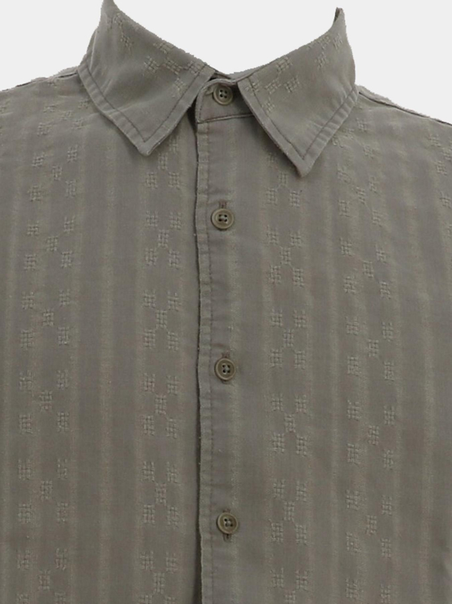 Chemise wimbley dobby kaki homme - Guess