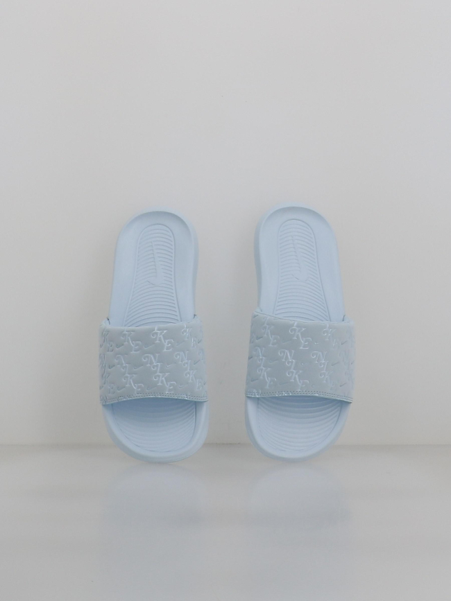 Claquettes victori one slide print bleu femme - Nike
